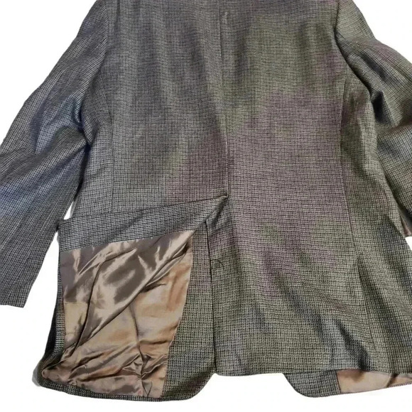 Chaps Ralph Lauren Mens Sz 44 Reg 3-Button Lined Double Vent Blazer Virgin Wool - Picture 7 of 11